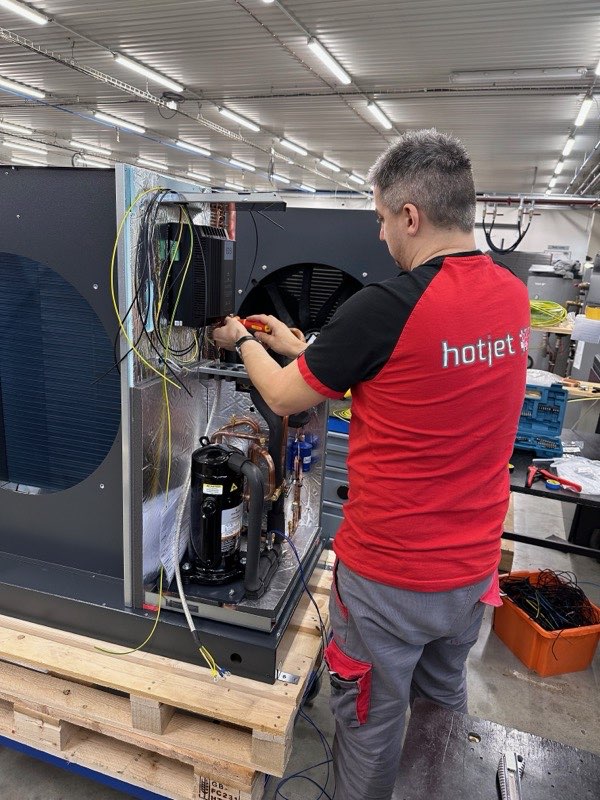 HOTJET technician during assembly